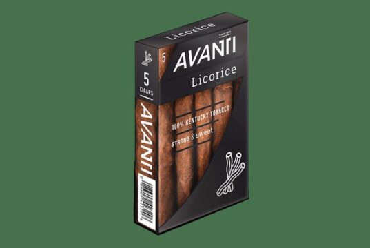 Avanti Licorice Avanti Licorice cigarillos, official product photo